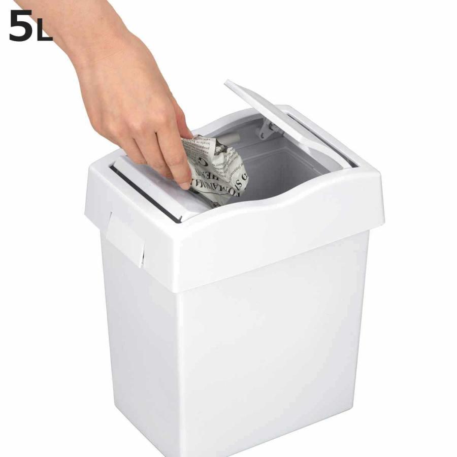 TONBO（新輝合成） ゴミ箱 5L セパ ダストプッシュ （ ごみ箱 5