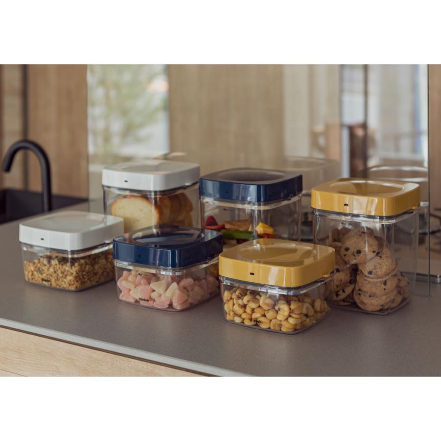 保存容器 1.1L Cielob 自動真空キャニスター スクエア