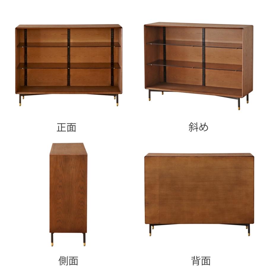 東馬（Tohma） ディスプレイシェルフ 北欧ヴィンテージ調 RAGO 幅135cm