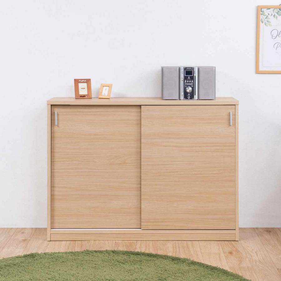 カウンター下収納 幅120cm 引戸タイプ 日本製 完成品 （ カウンター下