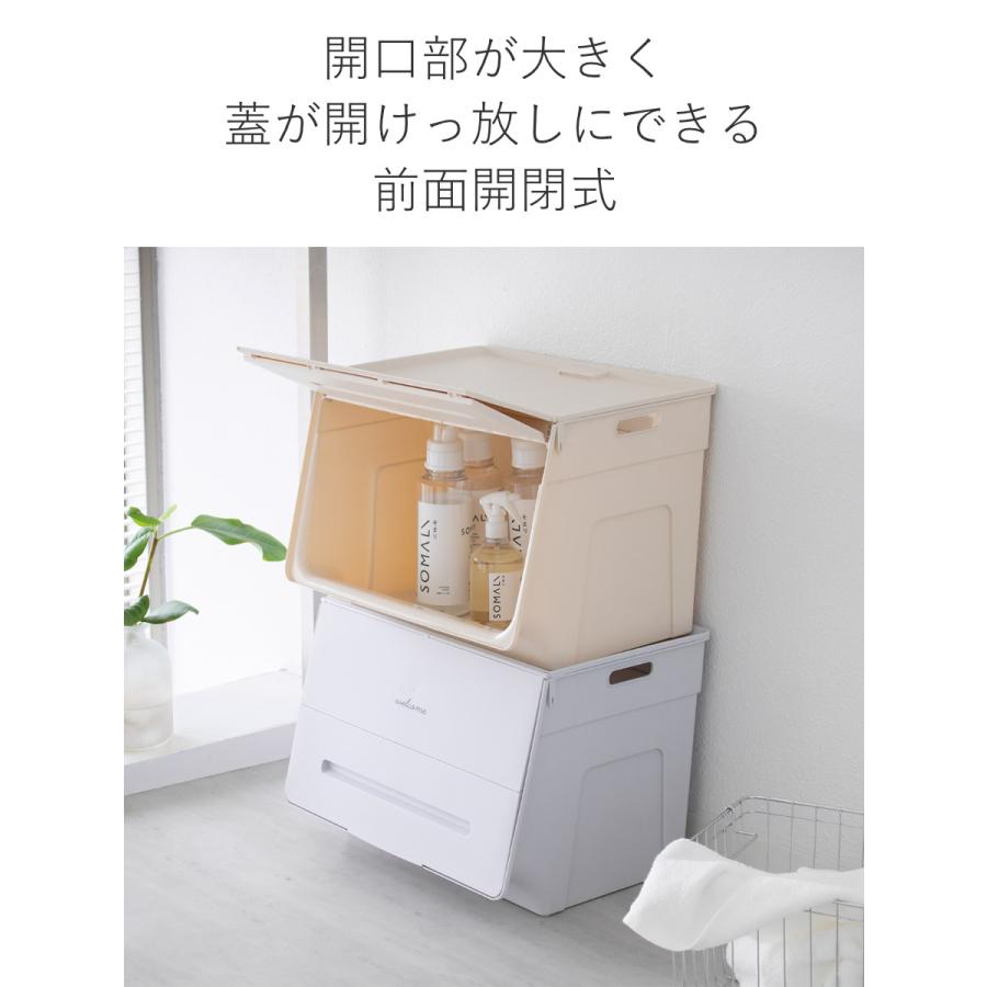 SANKA（サンカ） 収納ボックス 前開き 幅45×奥行34×高さ31cm