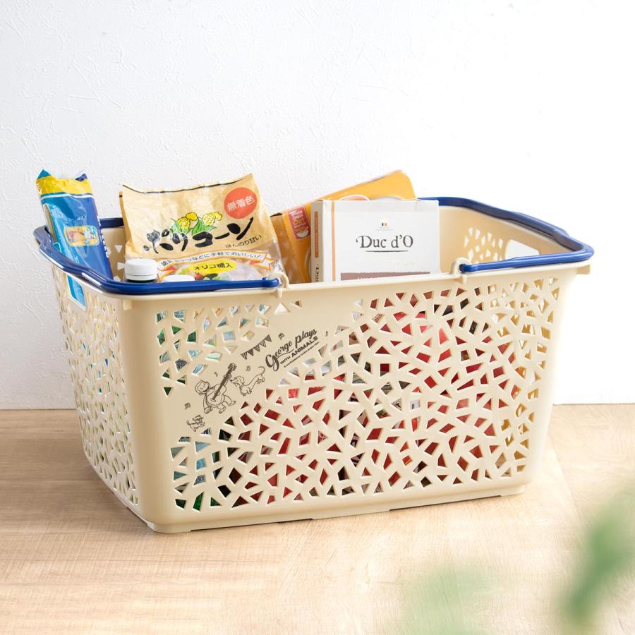 錦化成 バスケット おさるのジョージ ラピスバスケット11 レジ