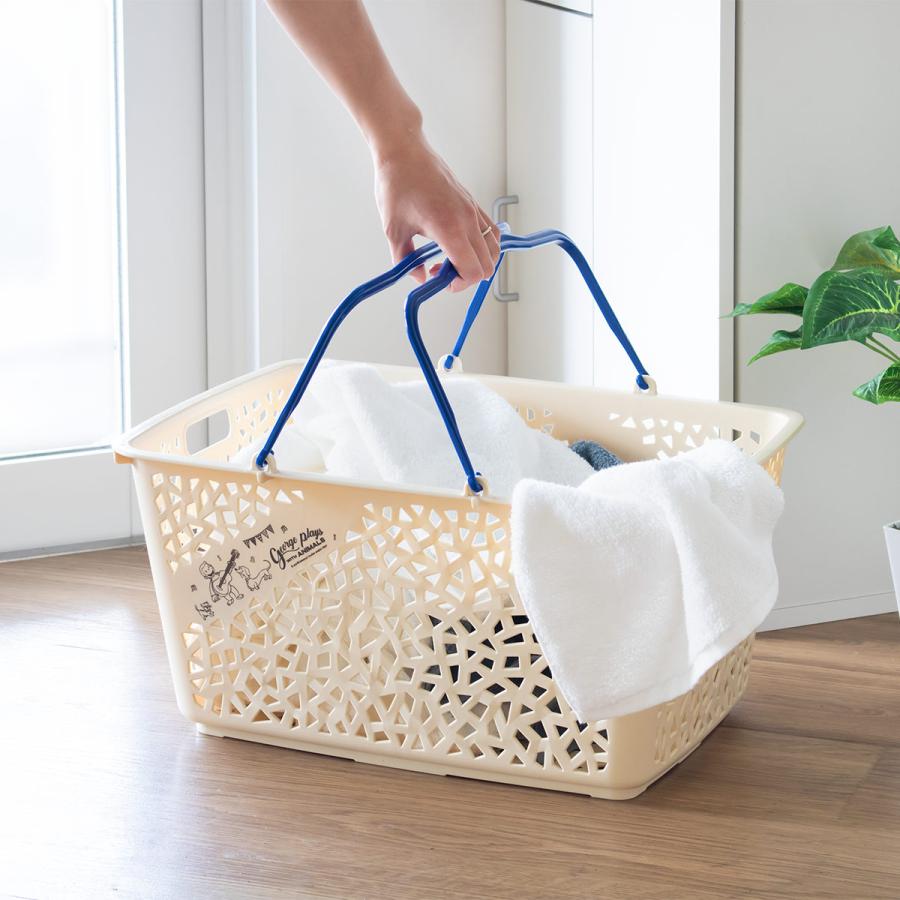 錦化成 バスケット おさるのジョージ ラピスバスケット11 レジ