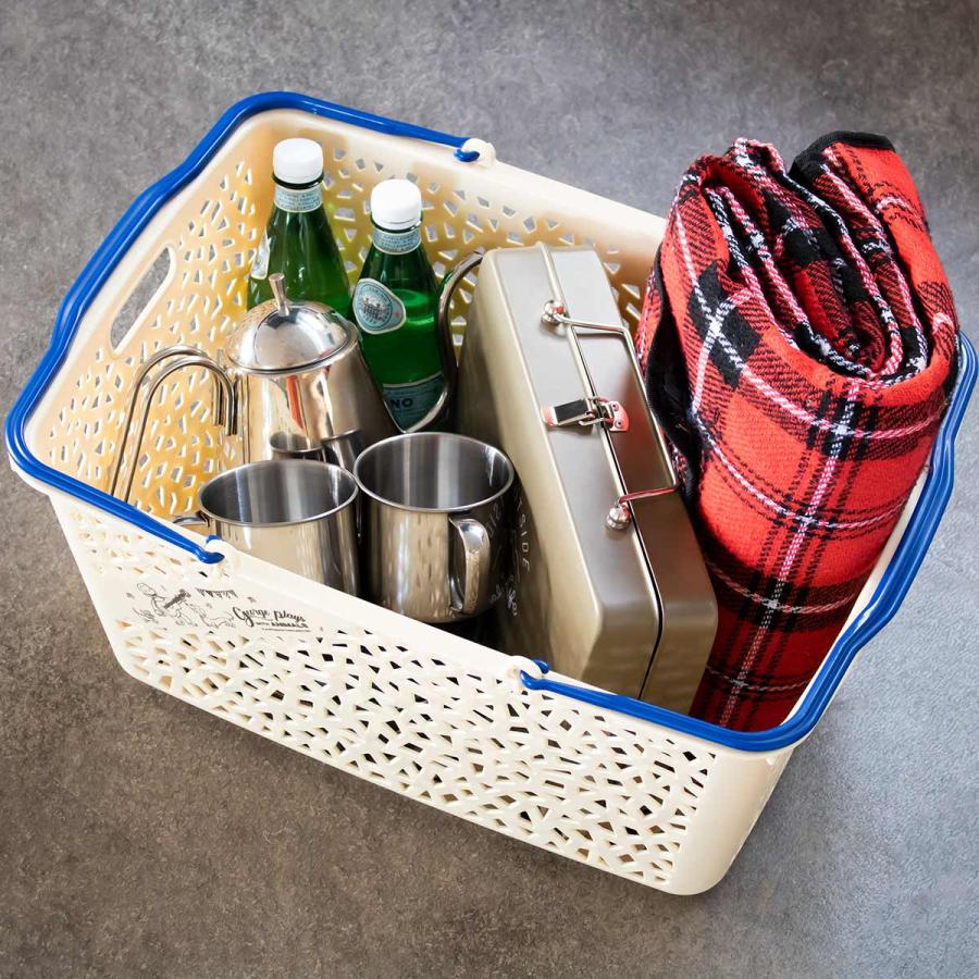 錦化成 バスケット おさるのジョージ ラピスバスケット11 レジ