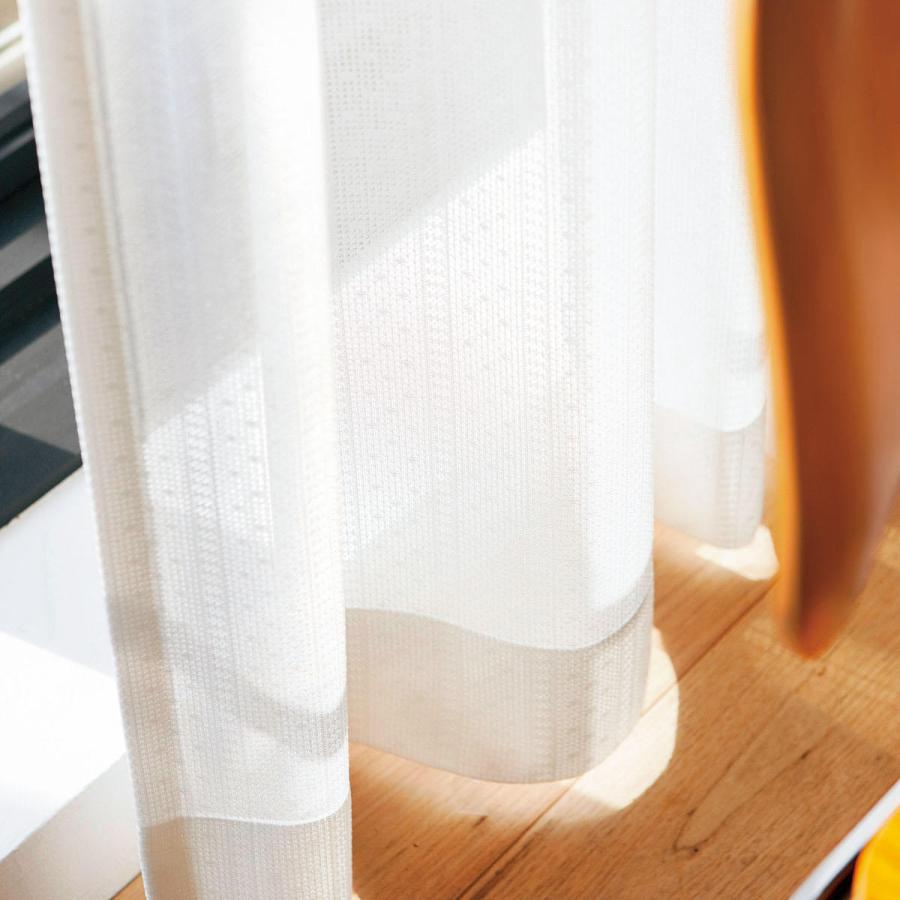 スミノエ レースカーテン ロワール 100×176cm 遮熱 （ カーテン レース