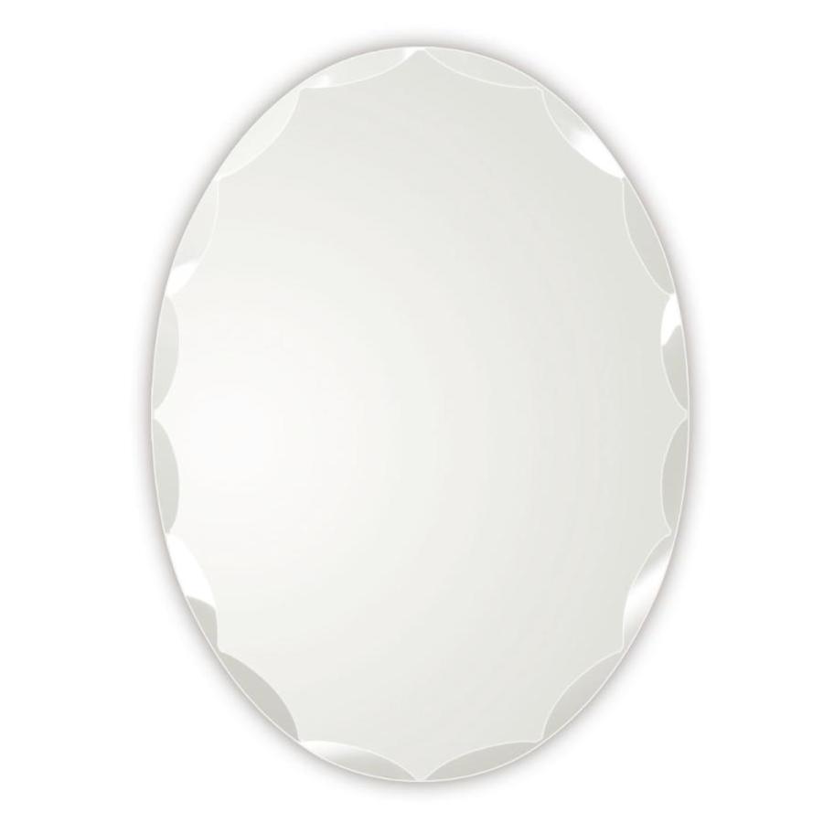 塩川光明堂 ミラー 壁掛け ウォールミラー 40×55cm マム （ 丸 楕円