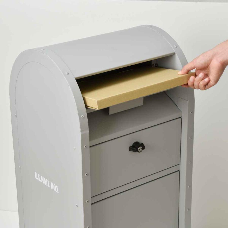 セトクラフト 宅配ボックス 宅配BOX付ポスト U.S. （ 郵便ポスト 宅配 