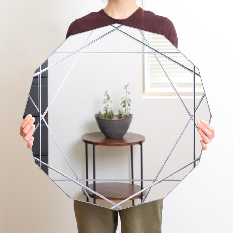 塩川光明堂 ミラー 壁掛け 62×62cm ウォールミラー モーデン （ 鏡