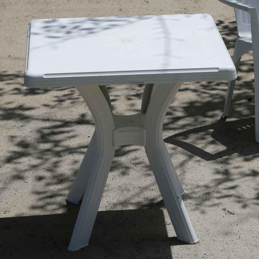 PC スクエアテーブル アンジェロ 幅73×奥行き73cm ホワイト 【ELIZABETH】