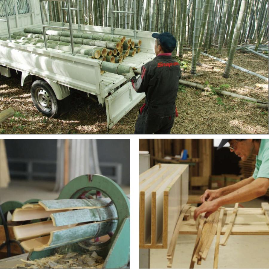 TEORI（テオリ） ネストテーブル 3個セット 幅45〜65 竹製 （ テーブル