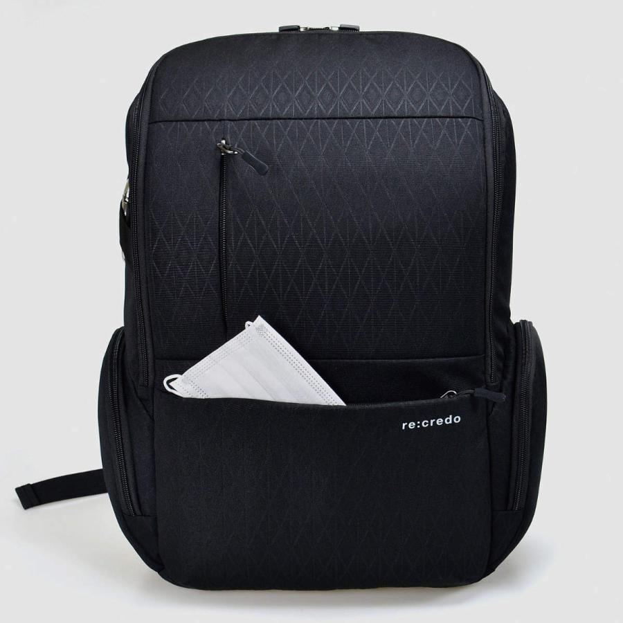 ビジネスリュック re:credo シェルフィー デイパック A4 （ リュック バックパック ビジネス 通勤 通学 収納 牛革 テレワーク 多機能 USBポート 学生 社会人 シンプル 軽量 新生活 PC収納 プレゼント ） ウノフク ビジネスリュック re:credo シェルフィー デイパック A4