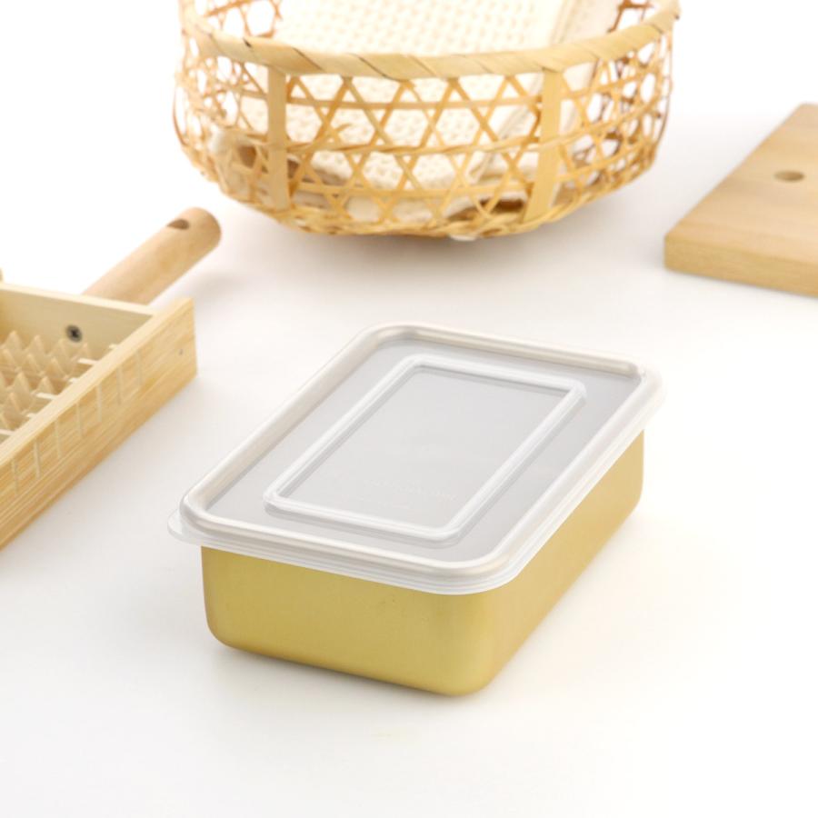 アルミニウム製装飾保存容器 北陸アルミニウム 保存容器 700ml 小伝具 硫酸アルマイト加工 アルミ角