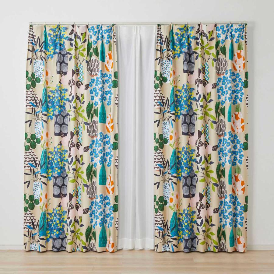 スミノエ カーテン フラワーポット 遮光2級 100×178cm 1枚入り