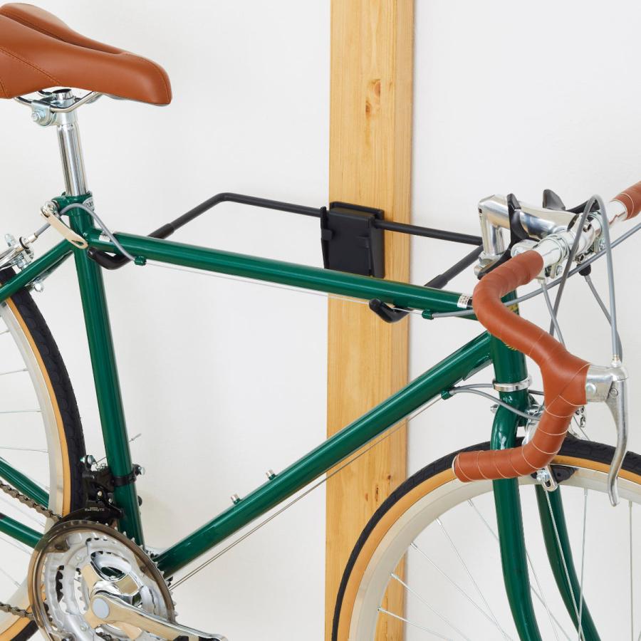 アイアン　インテリア自転車 楽天市場】突っ張り 自転車ラック 幅31.5〜46.5cm 2段 スチール製