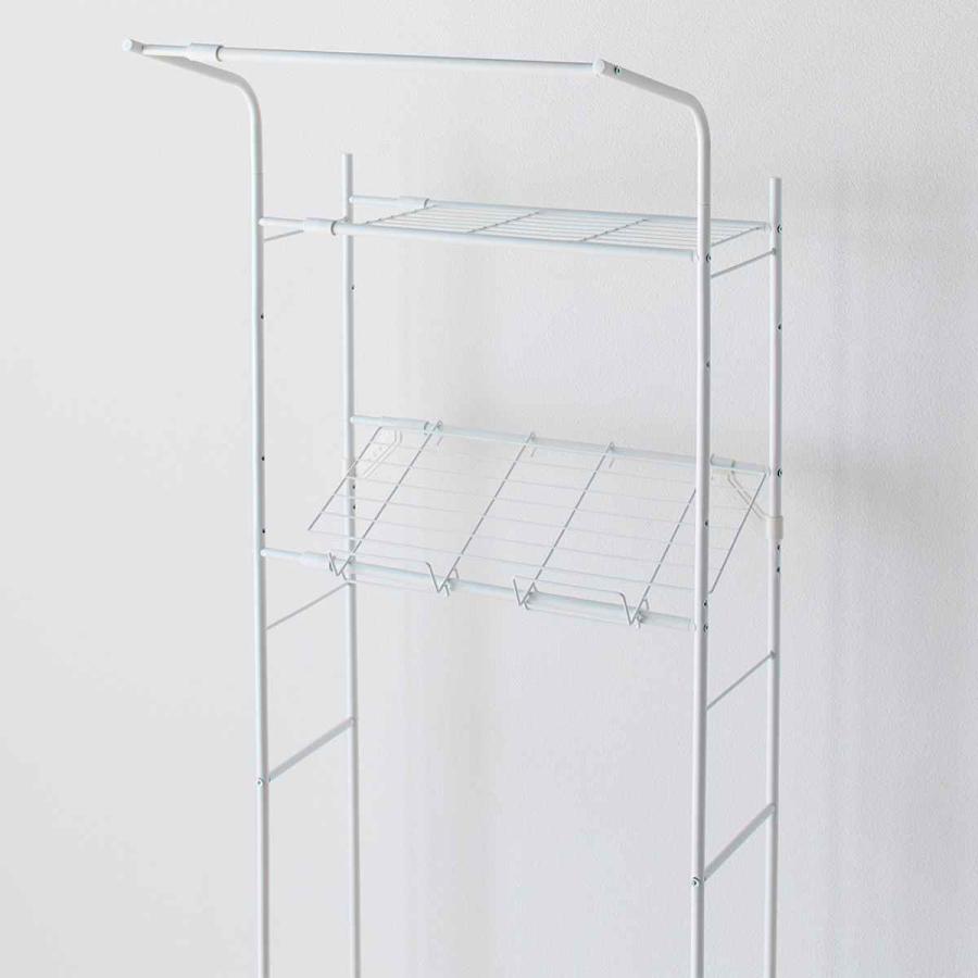 ホワイト ランドリーラック 収納バスケット付き 楽天市場】【ポイント15倍】《萩原/LF》ランドリーラック スクエア型