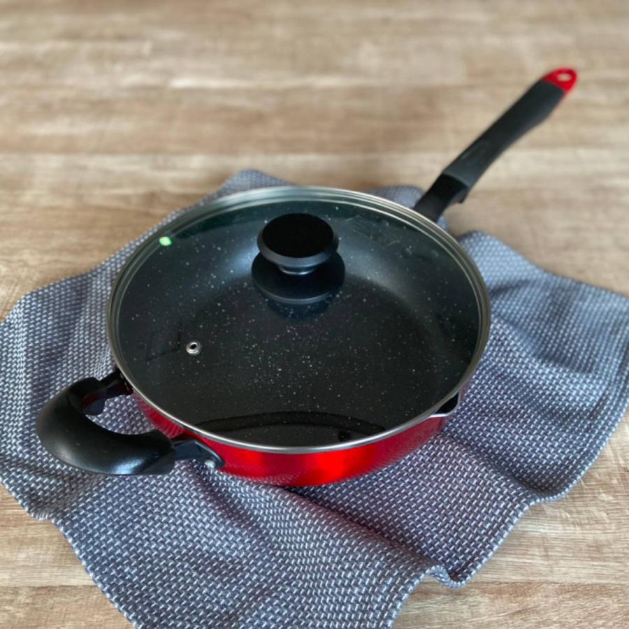 竹原製缶 深型フライパン 26cm IH対応 深型 グッドフル 持ち手付き