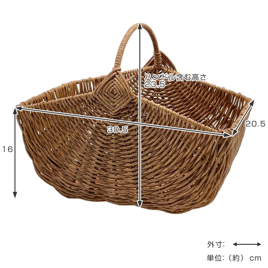 ワンハンドルバスケット 山型 トーク バルト （ バスケット 天然素材風