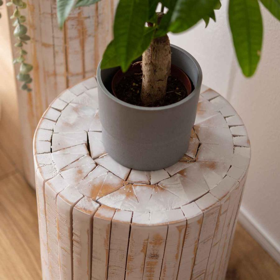 東谷 プランタースタンド グリーンベース 高さ53×直径25cm 木製