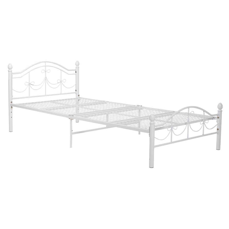 HAGiHARA（萩原） ベッド シングルベッド ベッドフレーム 姫系 白家具