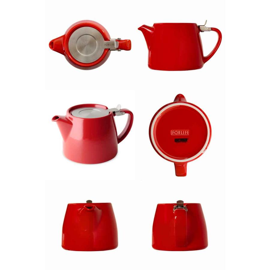 FORLIFE JAPAN ティーポット 400ml ミニスタンプティーポット 硬質陶器