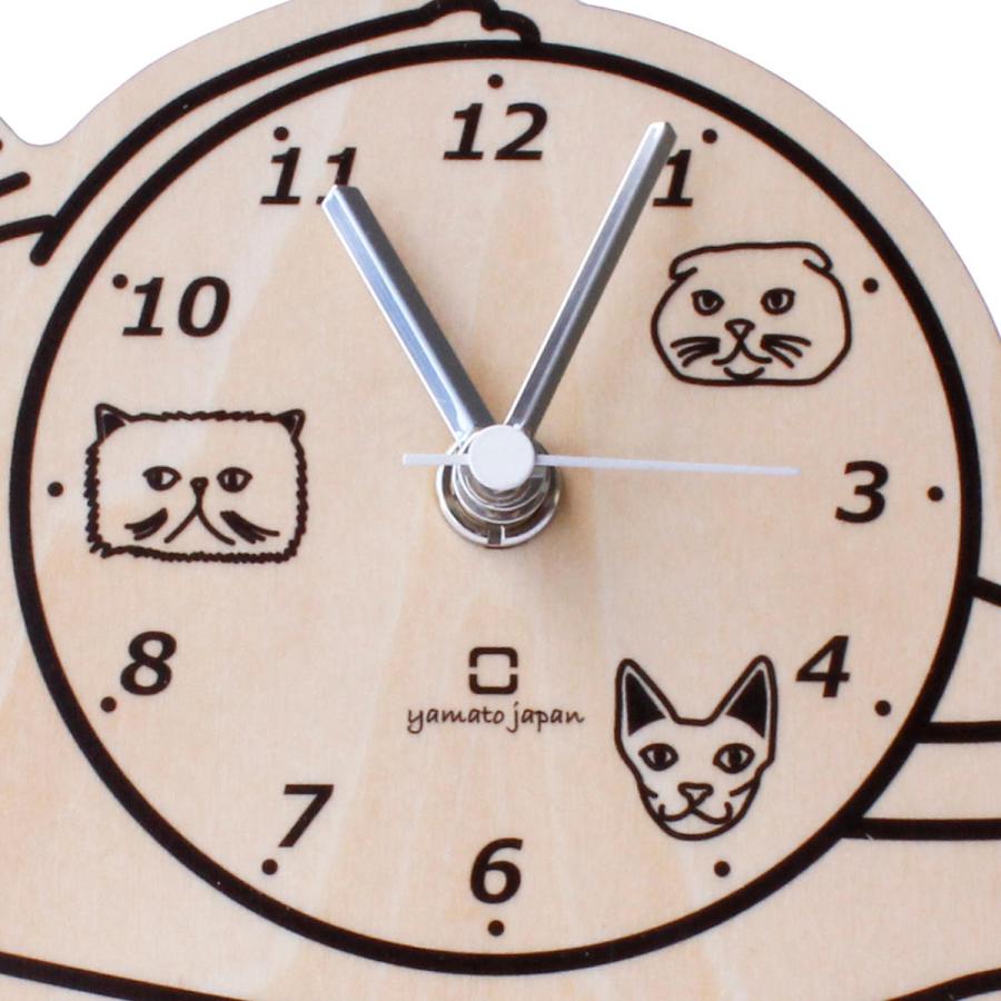 ヤマト工芸 置き時計 stand clock CATS ブリティッシュショートヘア