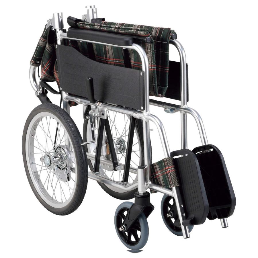 折りたたみ式 車椅子 座面幅約40cm 介助ブレーキ付き 軽量 車いす 車椅子