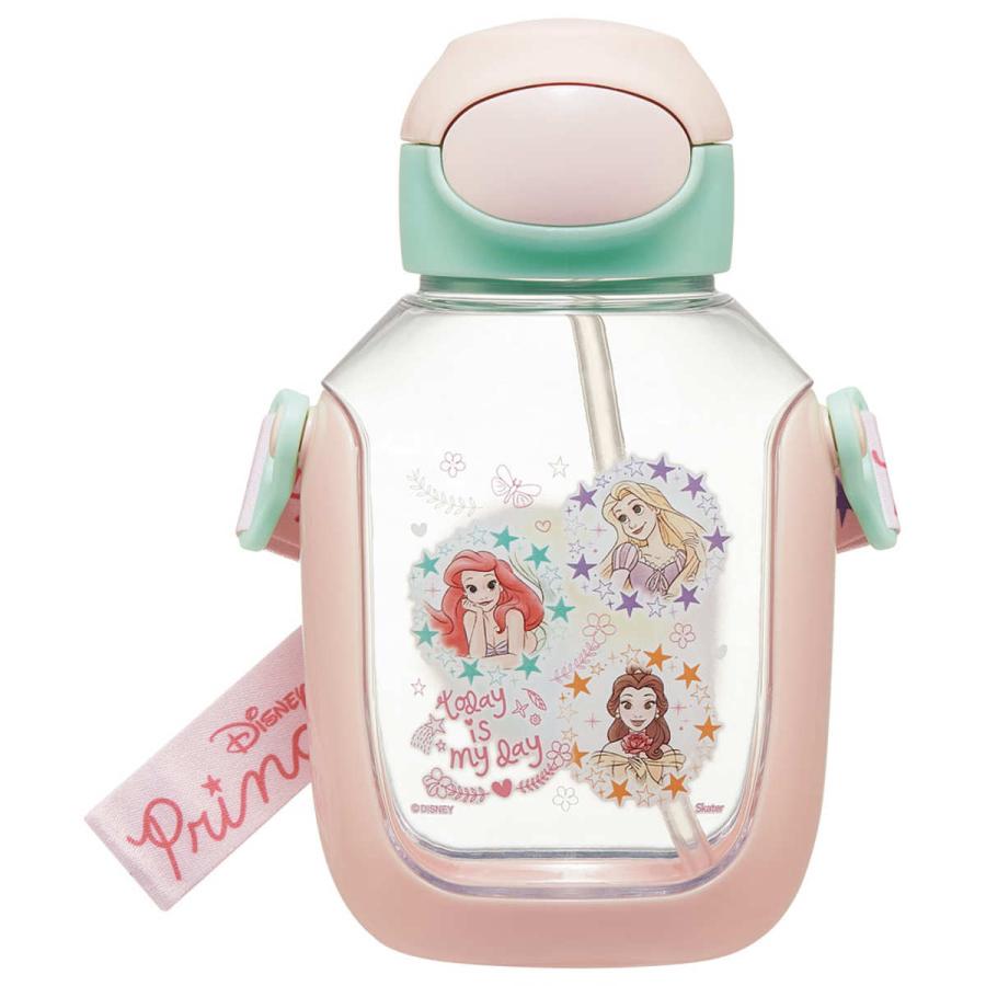 水筒 530ml ワンプッシュ ストロー 子供 キャラクター （ プリンセス ミッキー＆フレンズ ディノサウルス すみっコぐらし まいぜんシスターズ ）｜colorfulbox｜12