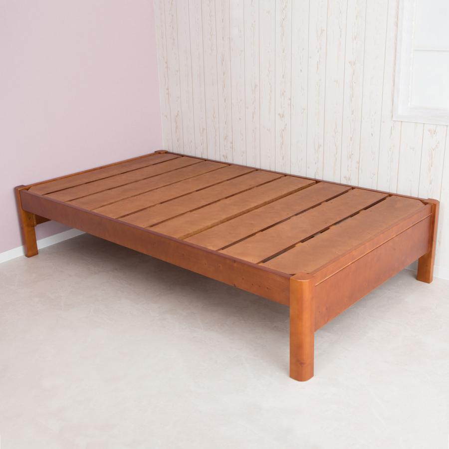 すのこベッド セミダブル ステージ 耐荷重600kg 天然木 （ ベッド