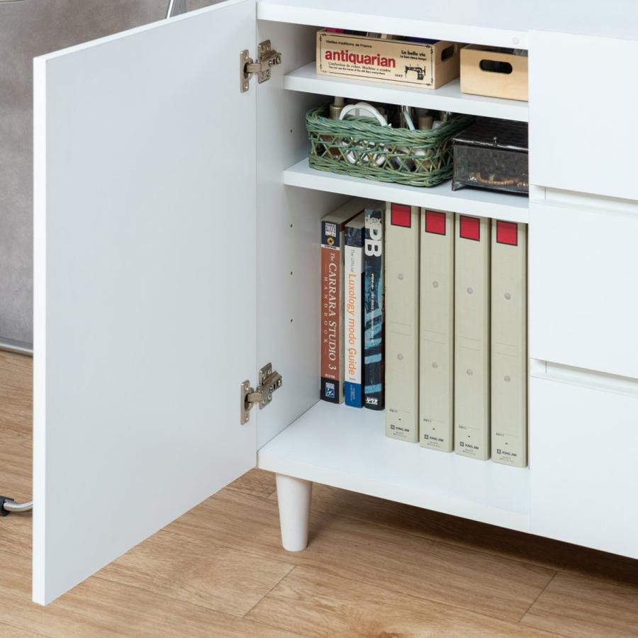 キャビネット 引出し3段 脚付 フレンチシャビー調 幅120cm 日本製 キャビネット 引出し3段 脚付 フレンチシャビー調 幅120cm （ 収納棚