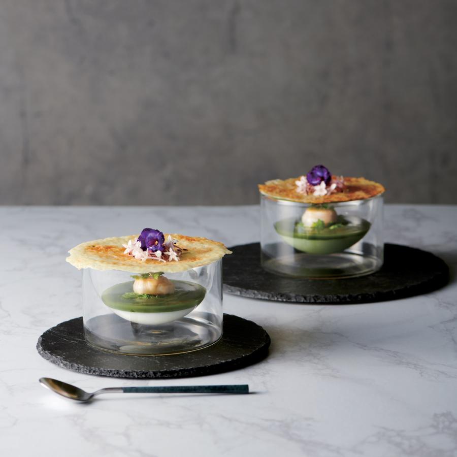 カップ 12cm ダブルウォール 耐熱ガラス （ 電子レンジ対応 デザート