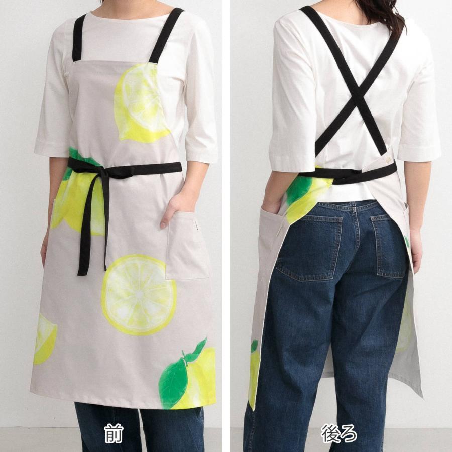 エプロン 果物 野菜 マルシェプリントエプロン COCOWALK （ ココ