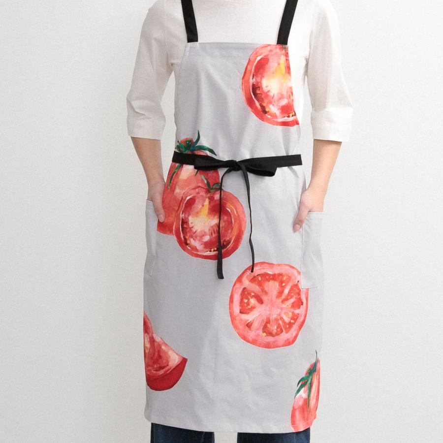 エプロン 果物 野菜 マルシェプリントエプロン COCOWALK （ ココ