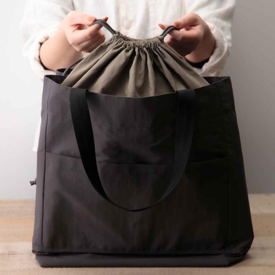 COCO WALK（ココウォーク） エコバッグ 巾着付き縦型 coleco トート