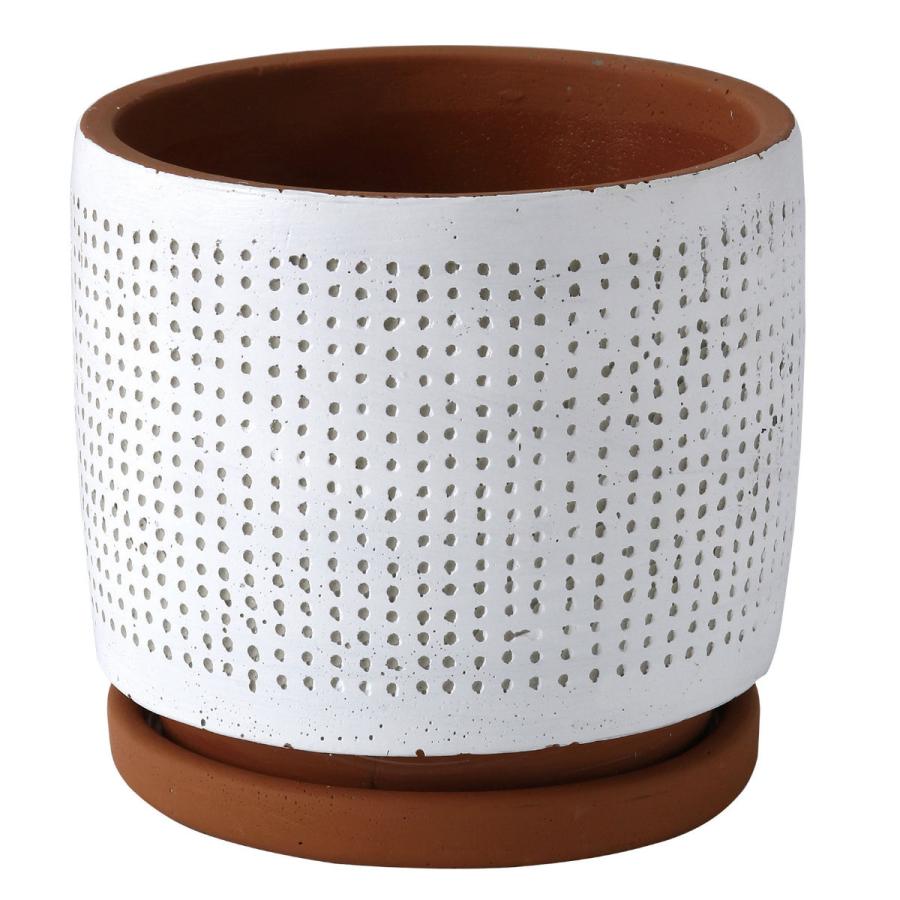 ゴトープロダクト　ホワイト　プランター　鉢カバー　花器　ヨーロッパ調　小さめ ゴトープロダクト ホワイト プランター 鉢カバー 花器