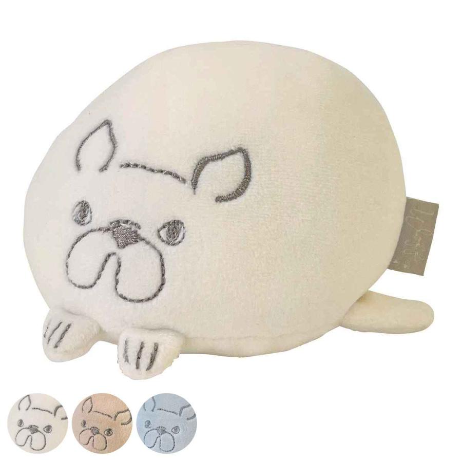 クッション わふわふ 手のひらサイズ 丸 イヌ （ ぬいぐるみ にぎにぎ