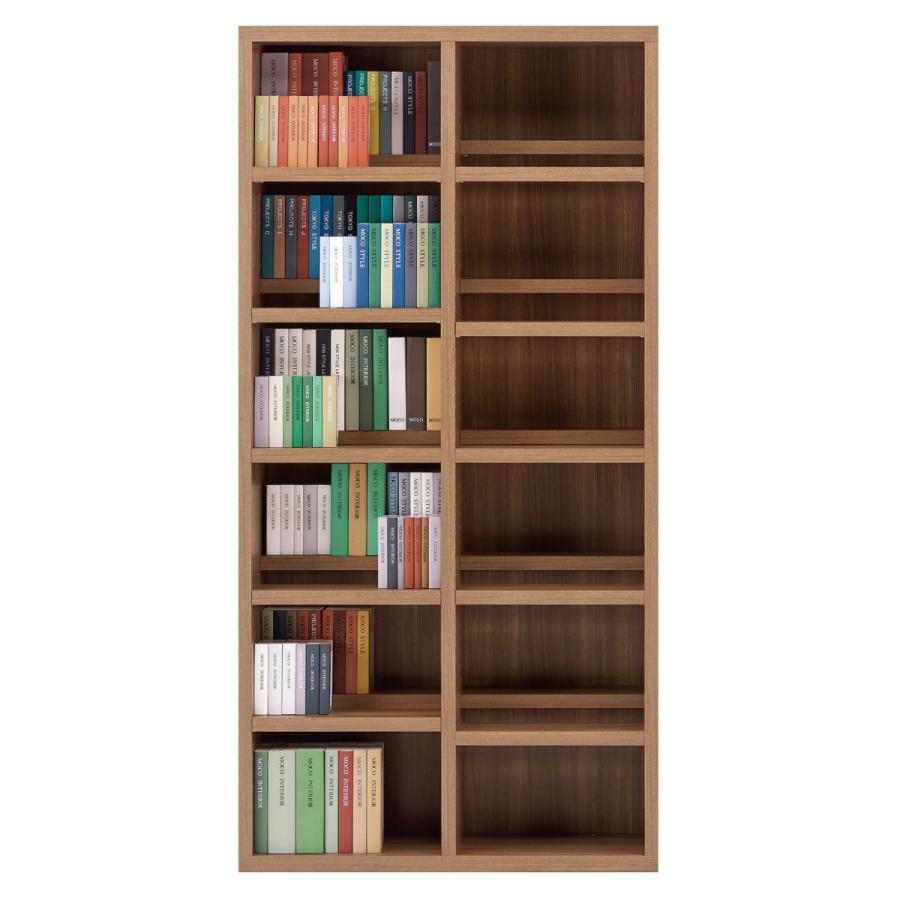 フナモコ コミックシェルフ 6段 前後2列棚 日本製 約幅90cm （ ラック