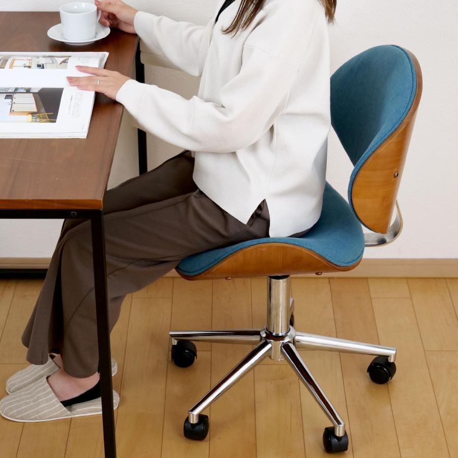 オフィスチェア 座面高43〜54.5cm 高さ調節 背もたれ （ デスクチェア