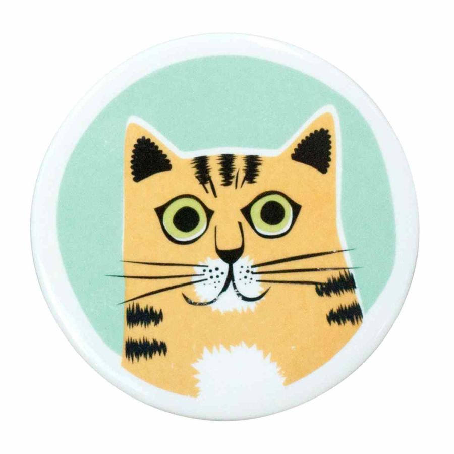 コースター Hannah Turner 4個 セット Cat Coasters Set Of 4 （ ハンナターナー コップ敷き グラスマット 茶托 茶たく 丸型 陶器 食洗機対応 猫 ねこ ）｜colorfulbox｜09