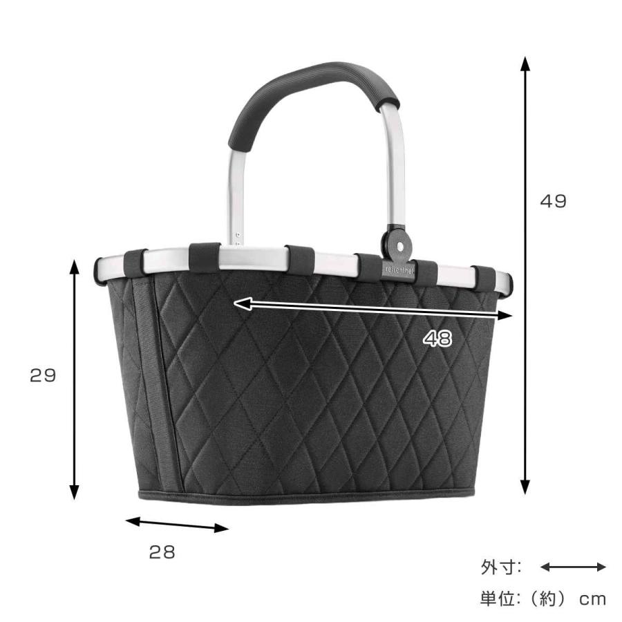 買い物かご ライゼンタール CARRYBAG RHOMBUS （ ショッピングバッグ 折りたたみ マイバッグ レジカゴ ブラック 黒 レジかご 軽量 ランドリー アウトドア 買い物バッグ おしゃれ エコバッグ ） reisenthel（ライゼンタール） 買い物かご CARRYBAG RHOMBUS