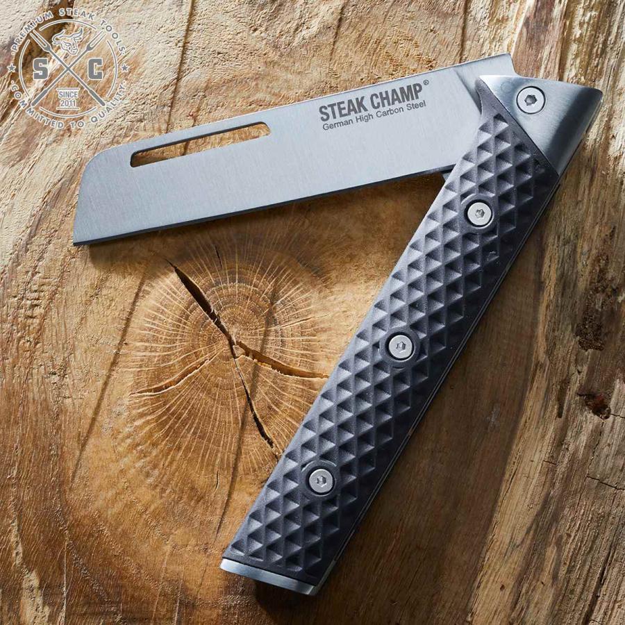 アウトレット)包丁 STEAK CHAMP CHEF'S OUTDOOR FOLDING KNIFE アウトレット)包丁 STEAK CHAMP CHEF'S OUTDOOR FOLDING KNIFE