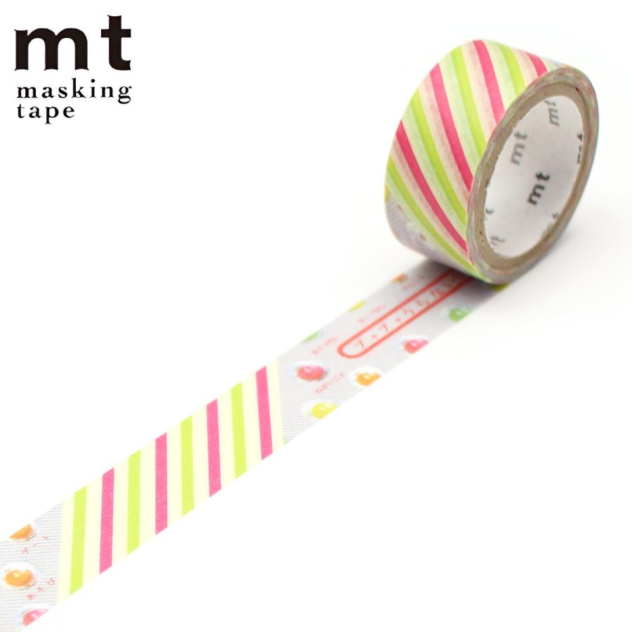 マスキングテープ mt 駄菓子 プチプチ占いストラップ 15mm×3m