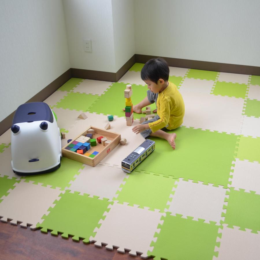 パズルマット やわらかジョイントカラーマット 8枚組 ジョイントマット