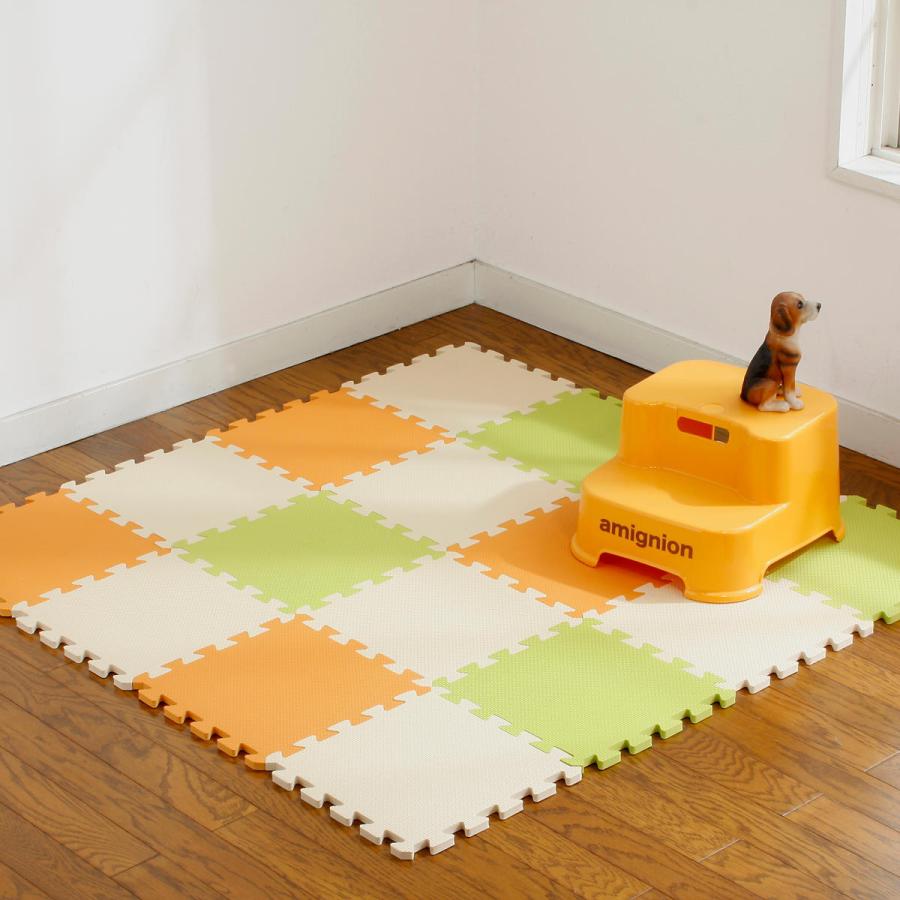 パズルマット やわらかジョイントカラーマット 48枚セット