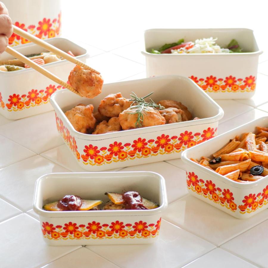 Honey Ware 保存容器 450ml メモリーズ 浅型角容器 S HoneyWere