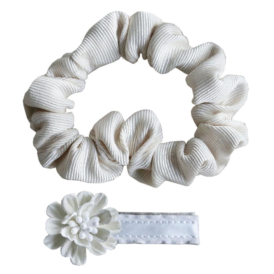 ベビーヘアクリップ⋈ヘアゴム❤︎グレー ベビーヘアクリップ⋈ヘアゴム❤︎グレー