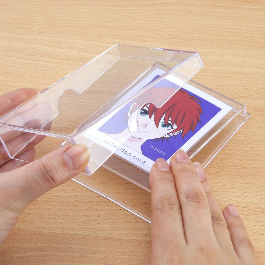 イノマタ化学 カードディスプレイケース 10個セット 幅8.1×奥行3.2×高