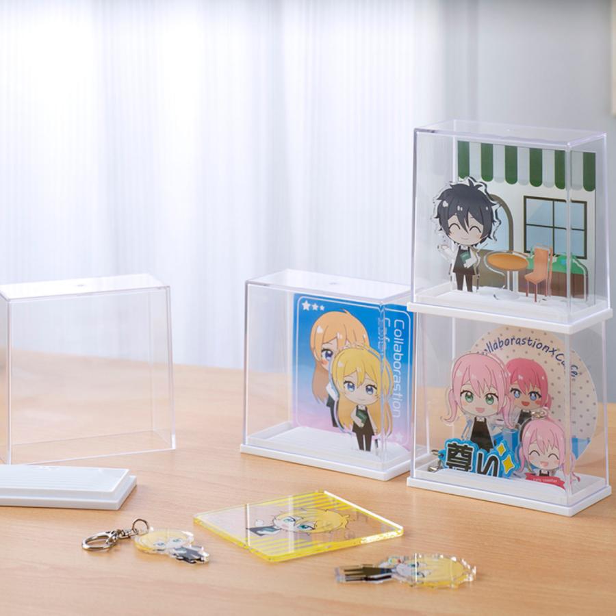 イノマタ化学 コースターディスプレイケース 10個セット 幅10.9×奥行