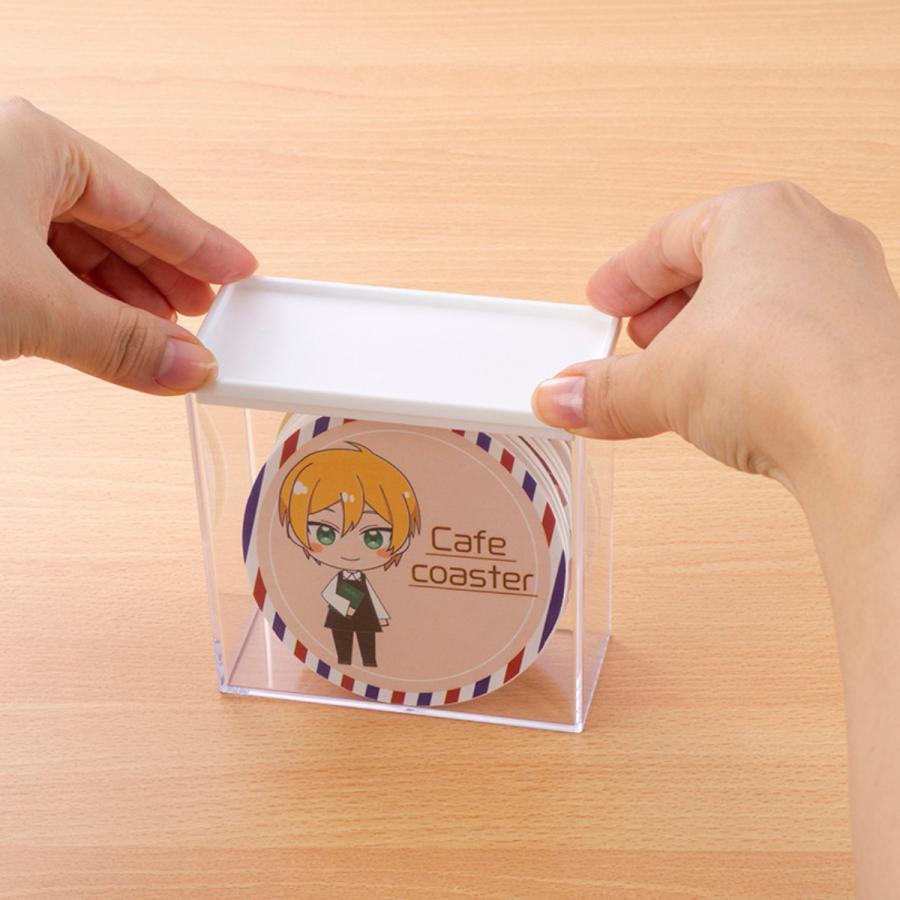 イノマタ化学 コースターディスプレイケース 10個セット 幅10.9×奥行