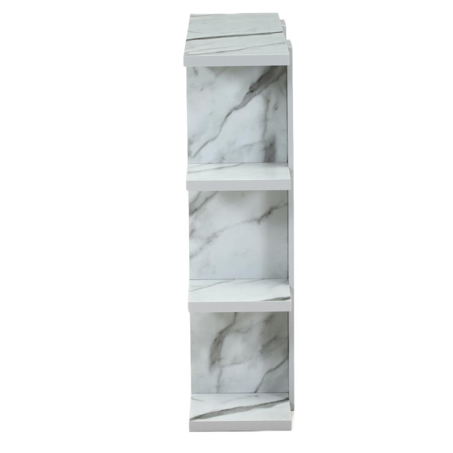 オープンシェルフ４段幅広　大理石柄　幅120ｃｍ×高さ108.5mm Amazon｜不二貿易(Fujiboeki) オープンラック シェルフ 4段 幅120×奥行