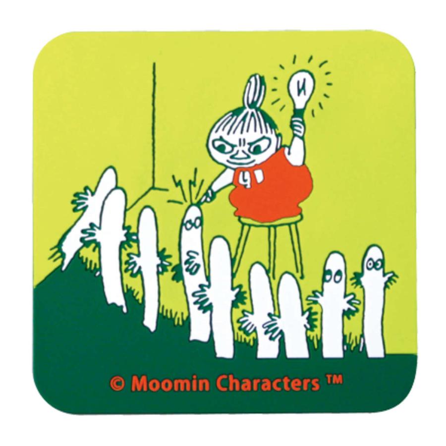 コースター 9cm ムーミン プラスチック （ ラバーコースター シリコン